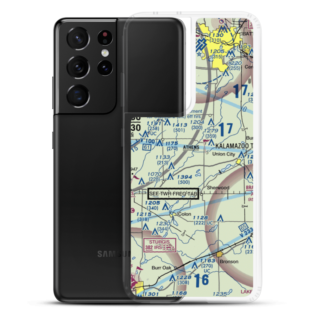 Boulder Canyon Airport (MI56) VFR Sectional Samsung Case Samsung Galaxy S21 Ultra model shown