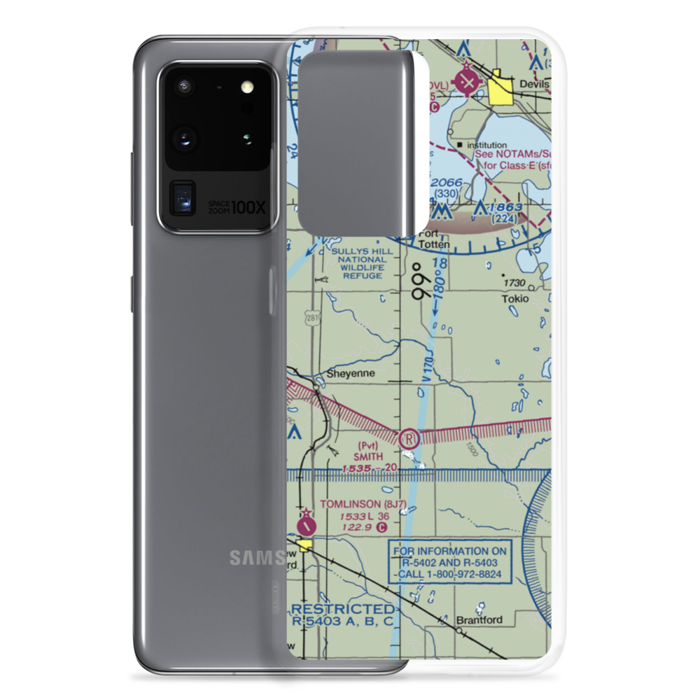 Bouret Ranch Airport (NA06) VFR Sectional Samsung Case Samsung Galaxy S20 Ultra model shown