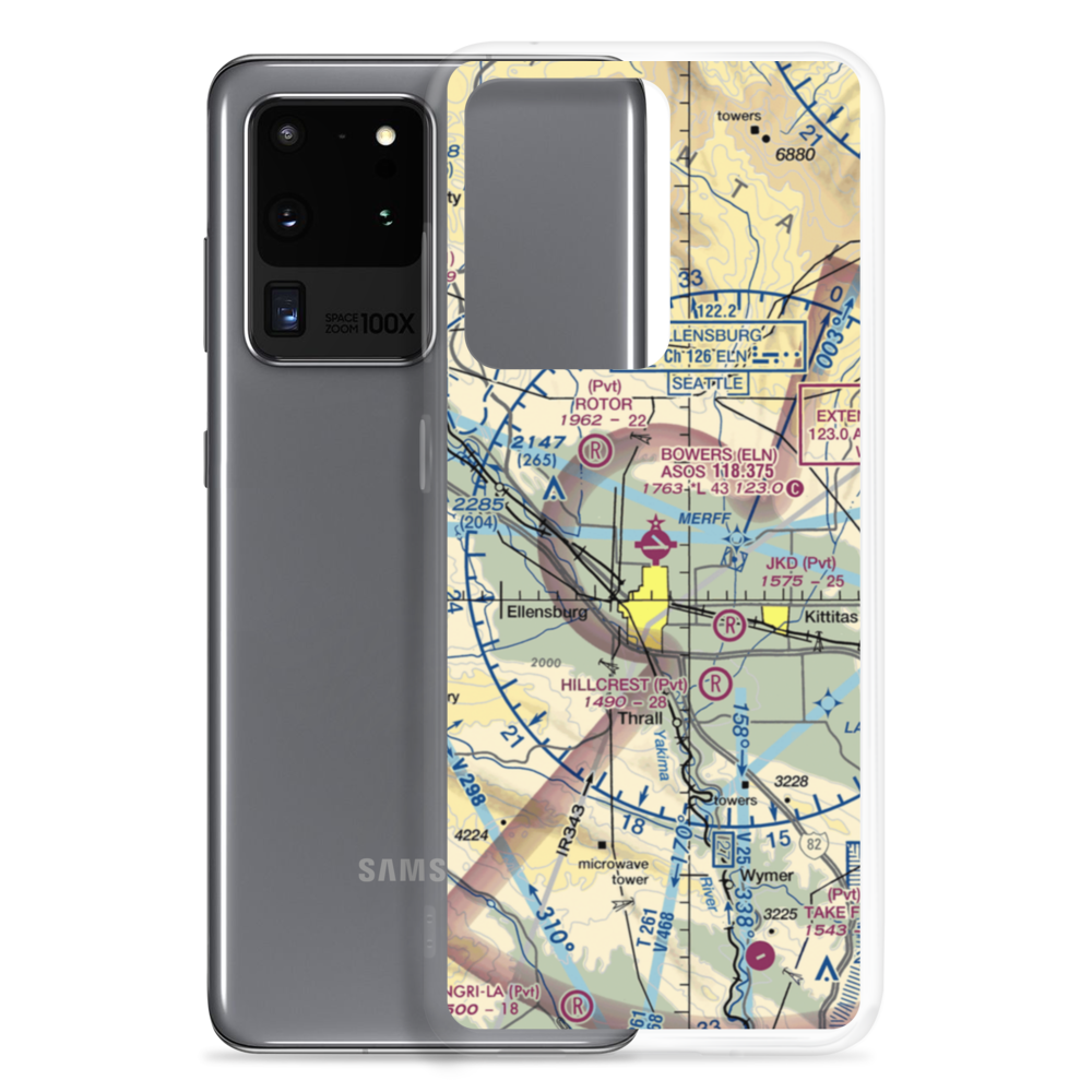 Bowers Field (ELN) VFR Sectional Samsung Case Samsung Galaxy S20 Ultra model shown