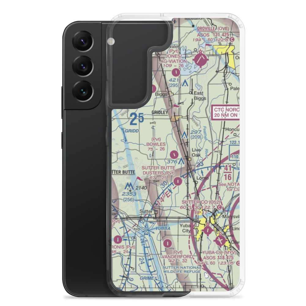Bowles Airport (18CL) VFR Sectional Samsung Case Samsung Galaxy S22 Plus model shown