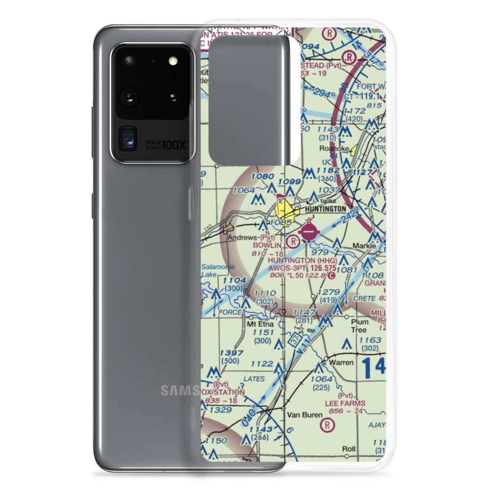 Bowlin Airport (IN85) VFR Sectional Samsung Case Samsung Galaxy S20 Ultra model shown
