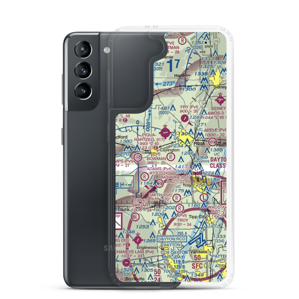 Bowman Airport (4OA8) VFR Sectional Samsung Case Samsung Galaxy S21 model shown