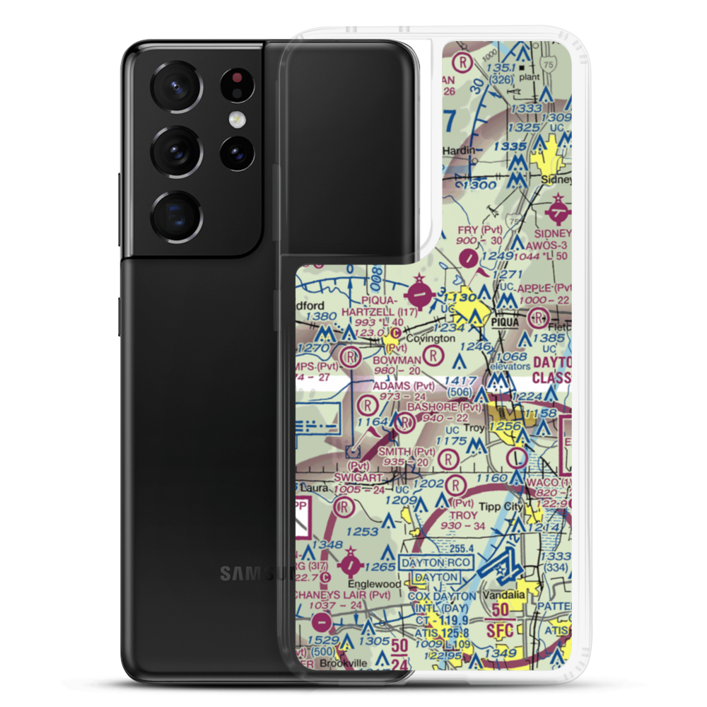 Bowman Airport (4OA8) VFR Sectional Samsung Case Samsung Galaxy S21 Ultra model shown