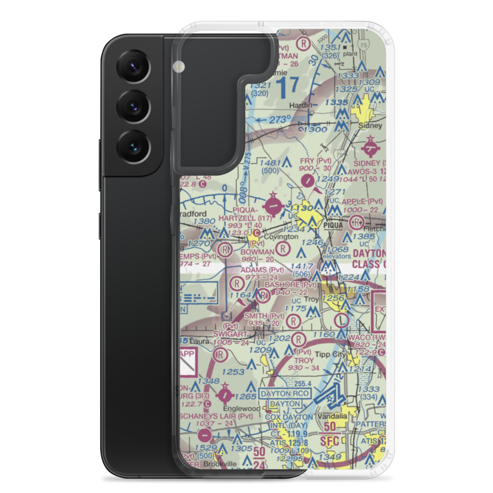 Bowman Airport (4OA8) VFR Sectional Samsung Case Samsung Galaxy S22 Plus model shown