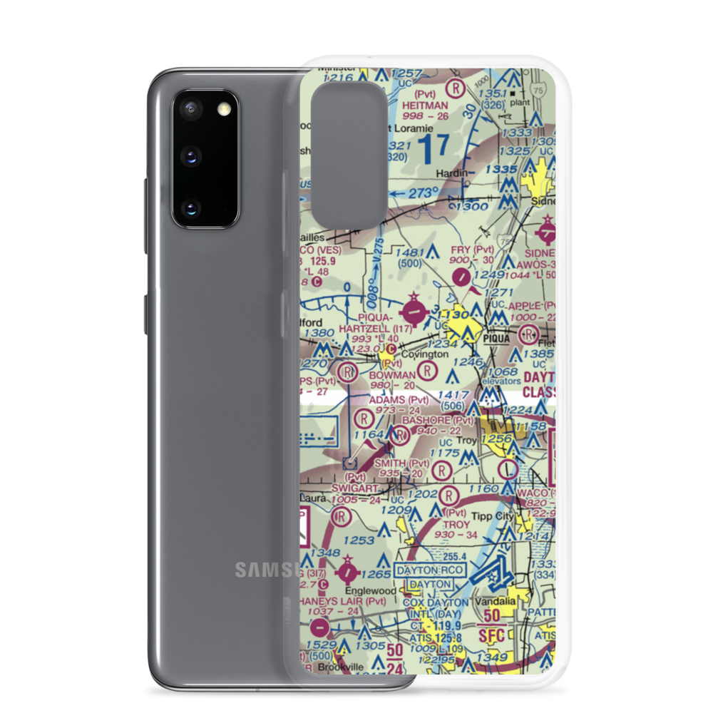 Bowman Airport (4OA8) VFR Sectional Samsung Case Samsung Galaxy S20 model shown