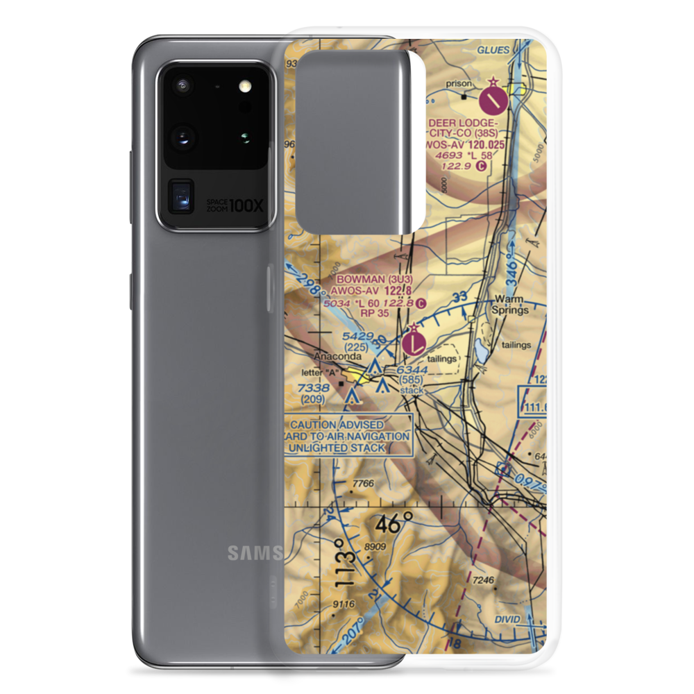 Bowman Field (3U3) VFR Sectional Samsung Case Samsung Galaxy S20 Ultra model shown