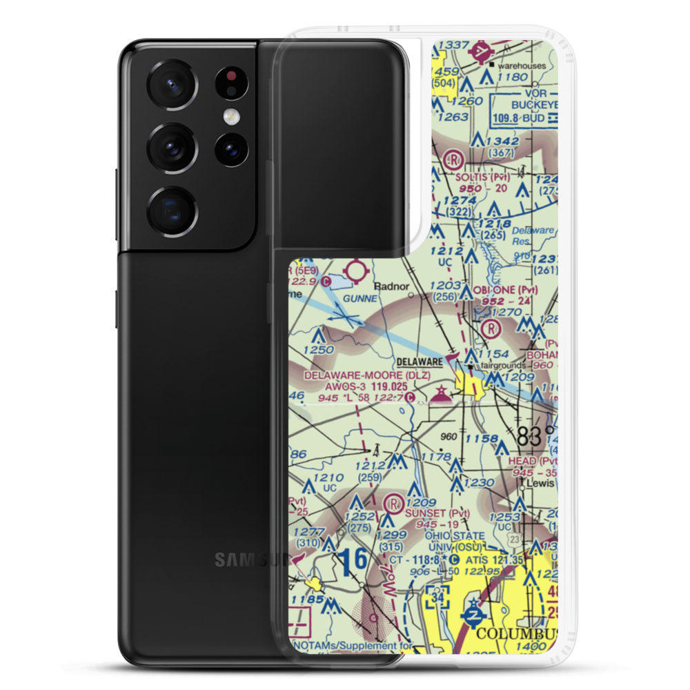 Bowman Field (63OI) VFR Sectional Samsung Case Samsung Galaxy S21 Ultra model shown