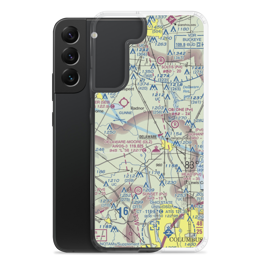 Bowman Field (63OI) VFR Sectional Samsung Case Samsung Galaxy S22 Plus model shown