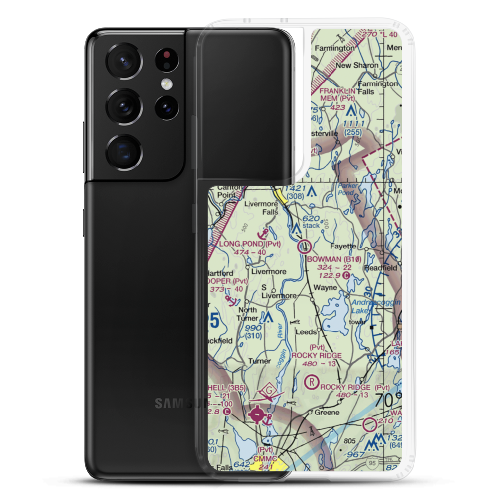 Bowman Field (B10) VFR Sectional Samsung Case Samsung Galaxy S21 Ultra model shown