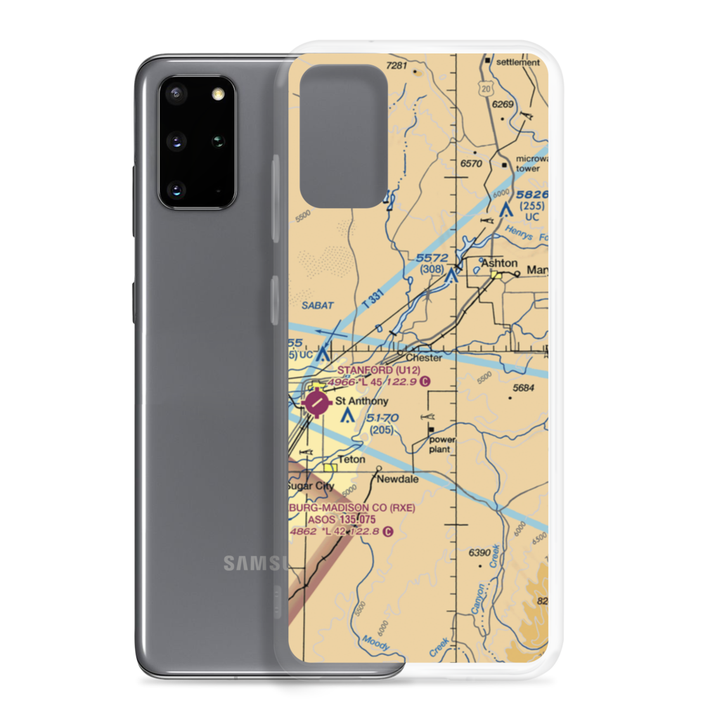 Bowman Field (ID52) VFR Sectional Samsung Case Samsung Galaxy S20 Plus model shown