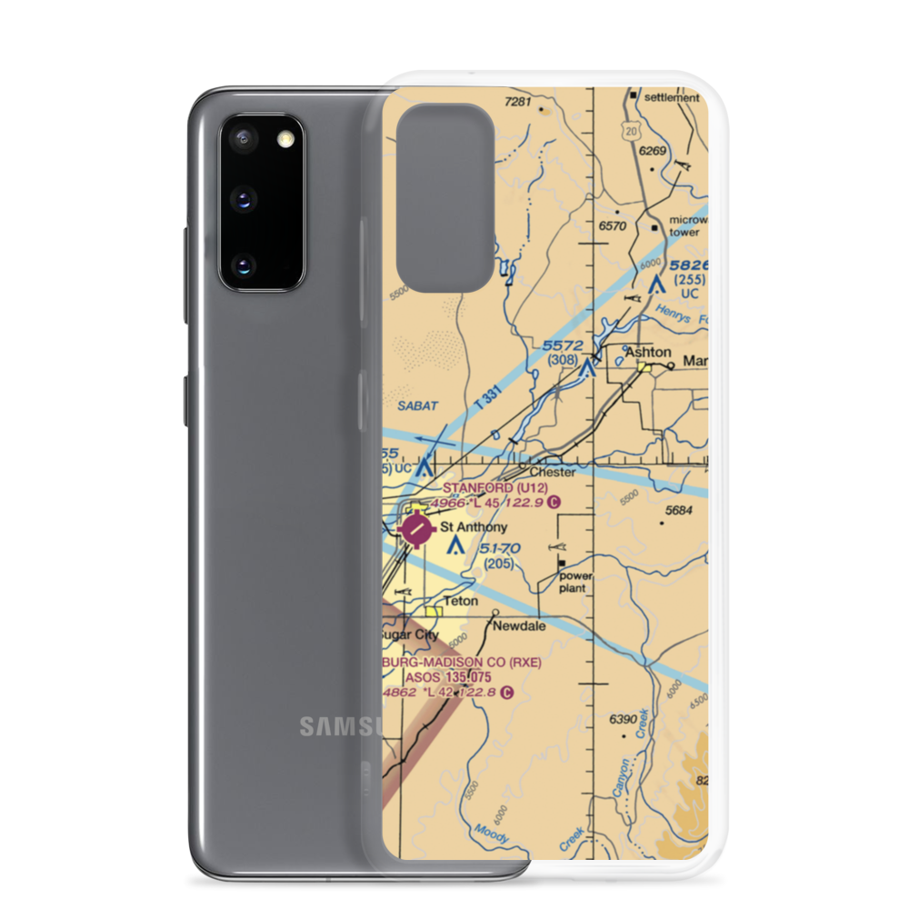 Bowman Field (ID52) VFR Sectional Samsung Case Samsung Galaxy S20 model shown