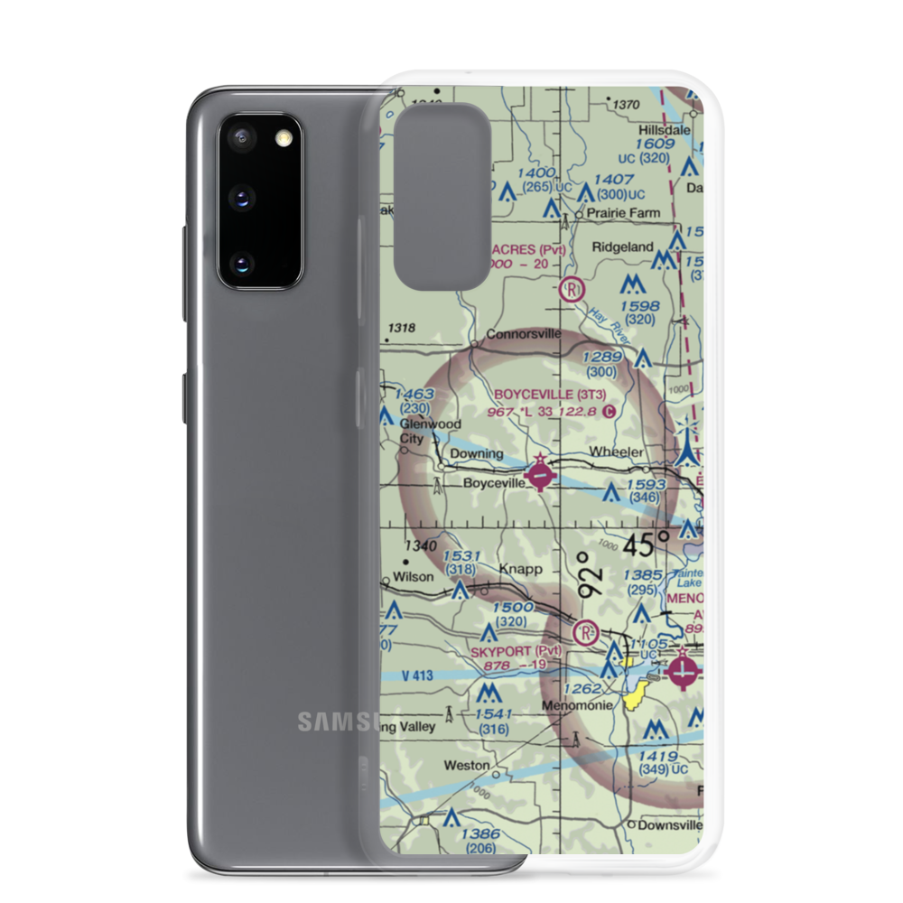 Boyceville Municipal Airport (3T3) VFR Sectional Samsung Case Samsung Galaxy S20 model shown