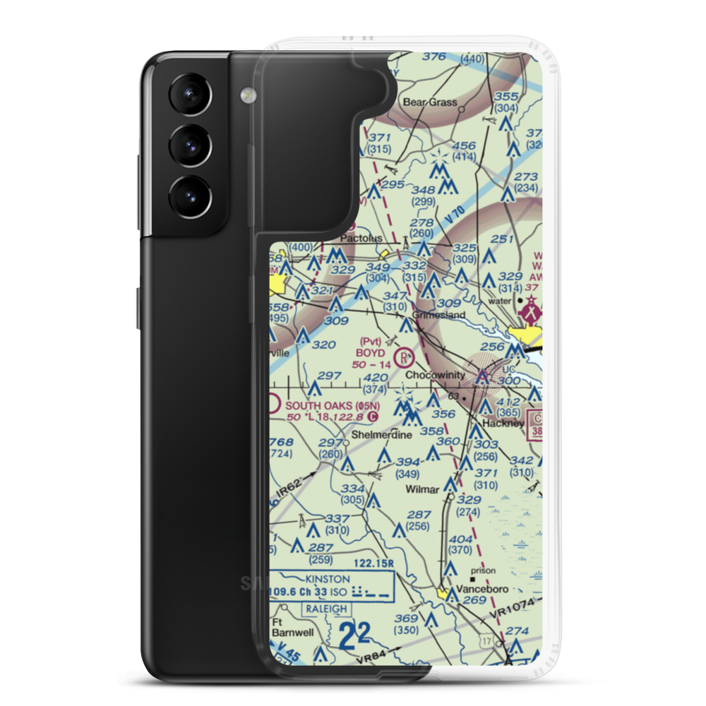 Boyd Field (NC49) VFR Sectional Samsung Case Samsung Galaxy S21 Plus model shown