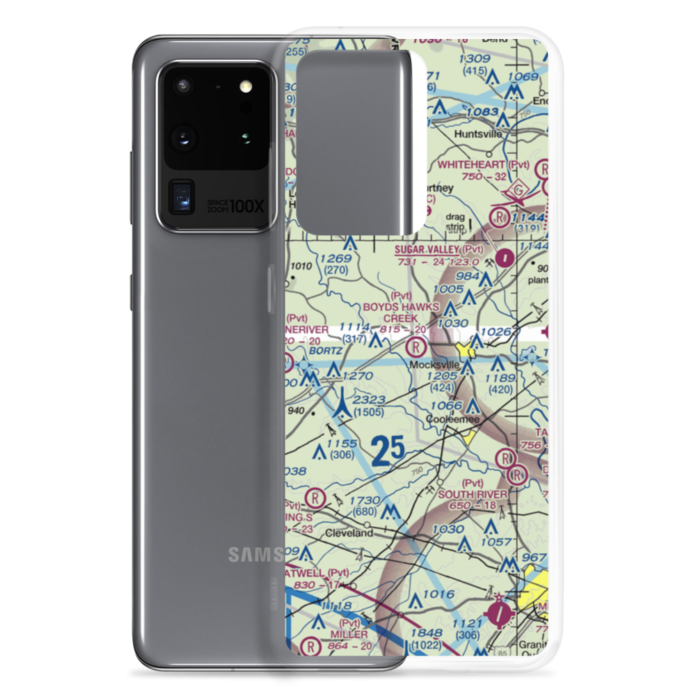 Boyd's Hawks Creek Airport (4NC0) VFR Sectional Samsung Case Samsung Galaxy S20 Ultra model shown