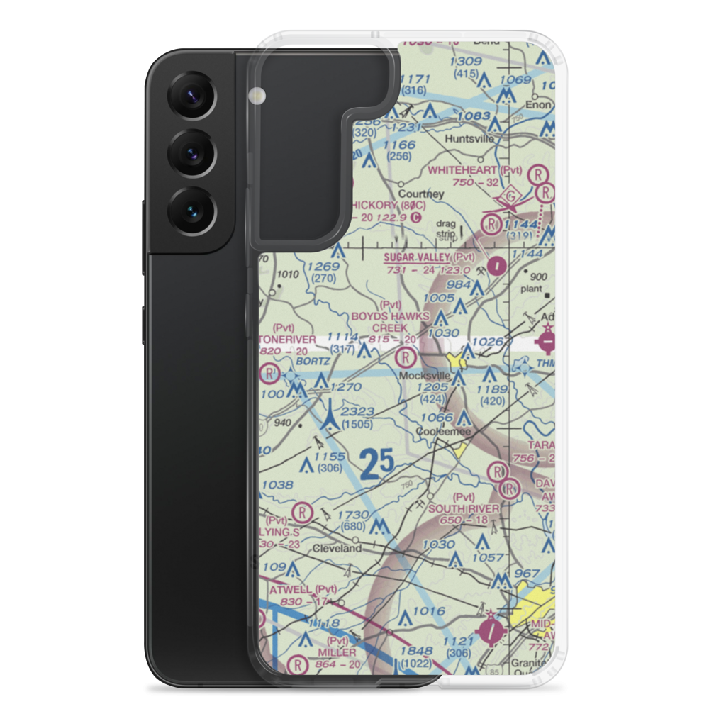 Boyd's Hawks Creek Airport (4NC0) VFR Sectional Samsung Case Samsung Galaxy S22 Plus model shown