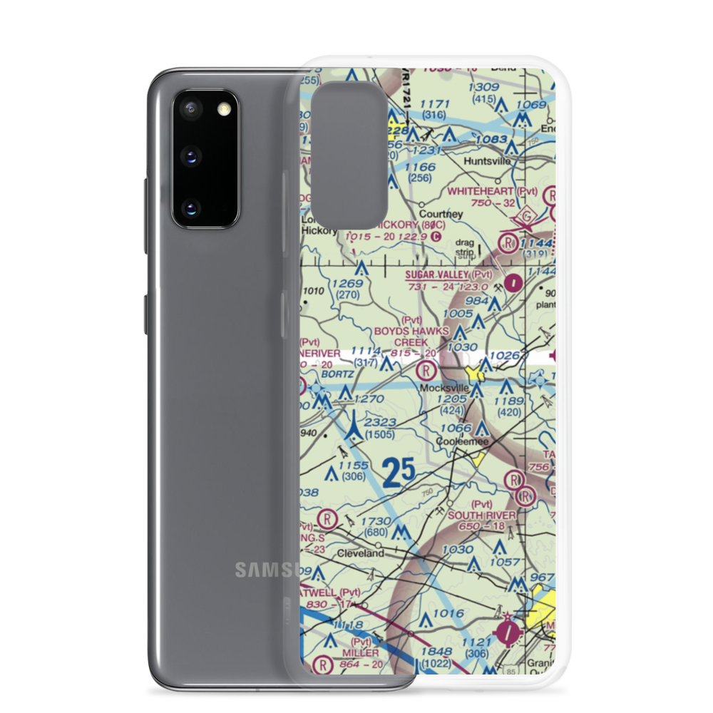 Boyd's Hawks Creek Airport (4NC0) VFR Sectional Samsung Case Samsung Galaxy S20 model shown