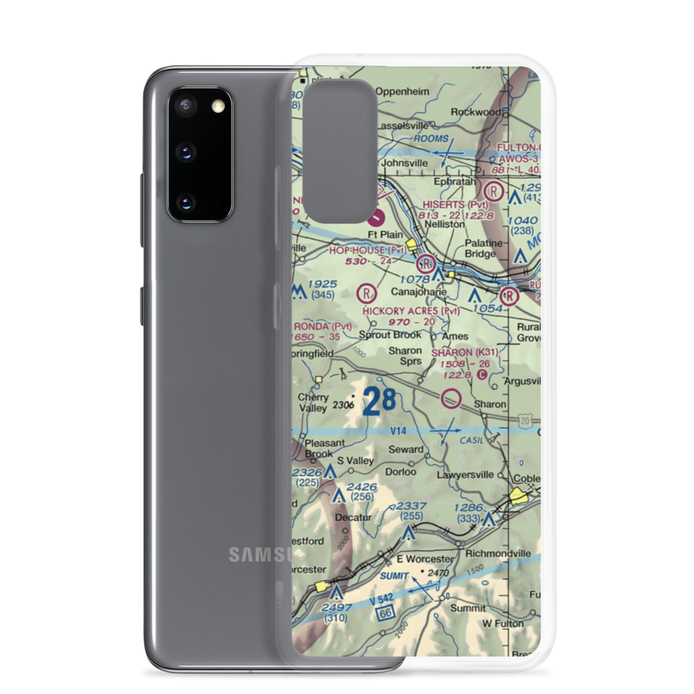 Boyle's Landing Airport (NK91) VFR Sectional Samsung Case Samsung Galaxy S20 model shown