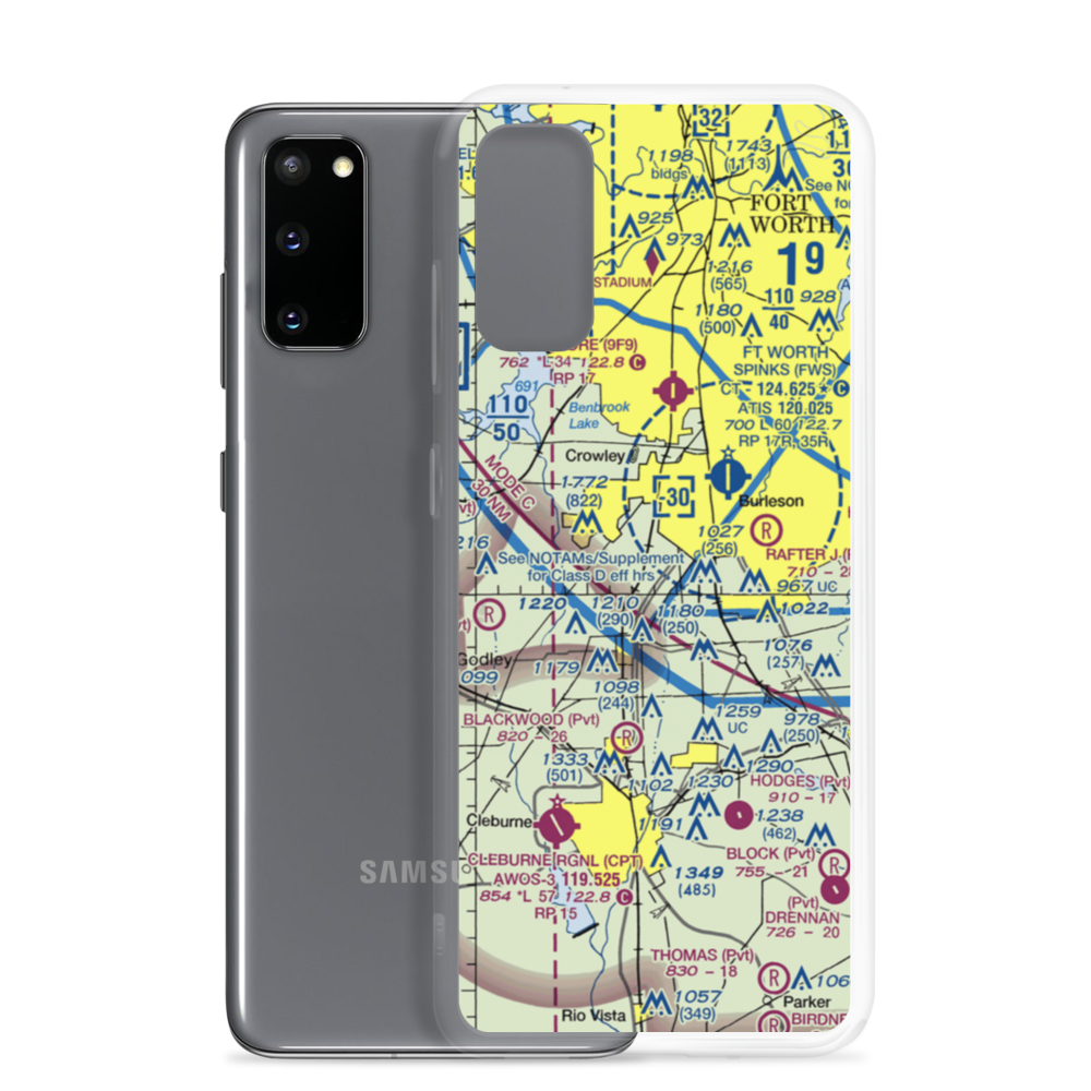 Brabsom Farm Airport (US-0025) VFR Sectional Samsung Case Samsung Galaxy S20 model shown