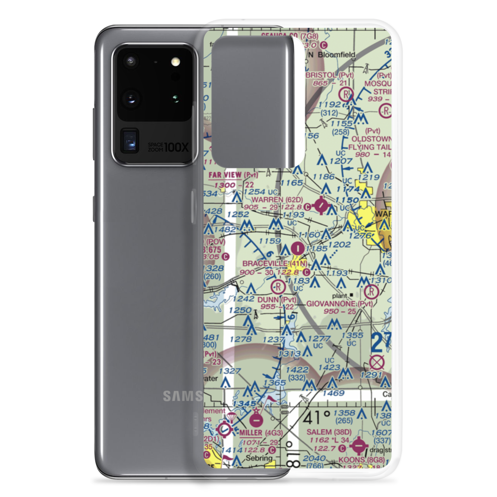 Braceville Airport (41N) VFR Sectional Samsung Case Samsung Galaxy S20 Ultra model shown
