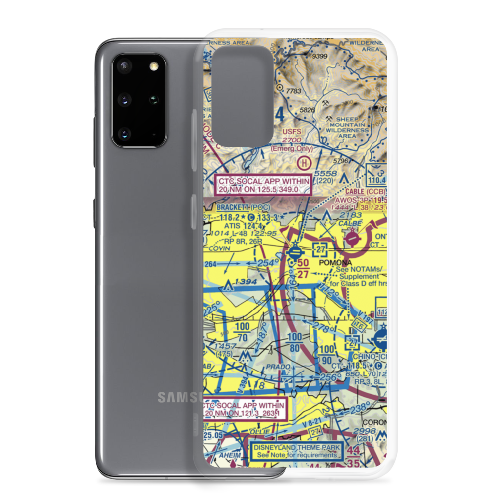 Brackett Field (POC) VFR Sectional Samsung Case Samsung Galaxy S20 Plus model shown