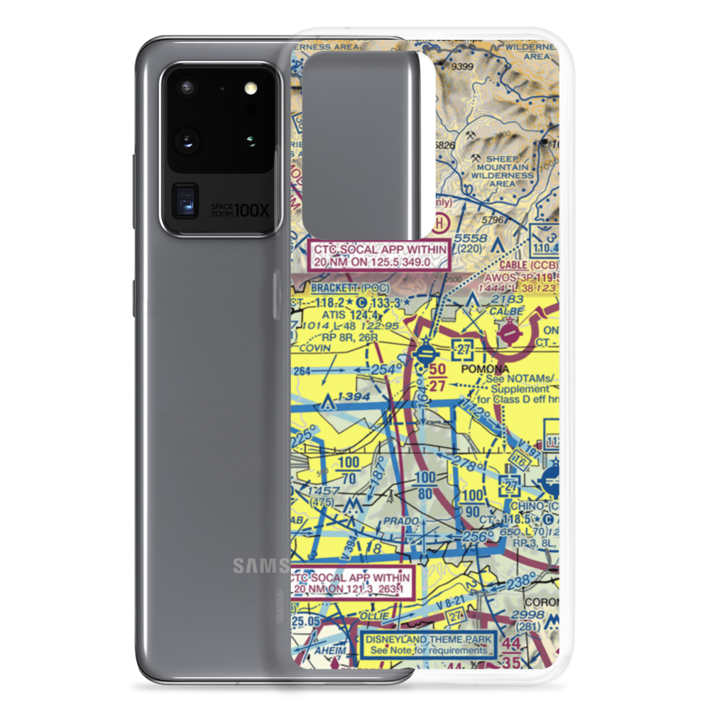 Brackett Field (POC) VFR Sectional Samsung Case Samsung Galaxy S20 Ultra model shown