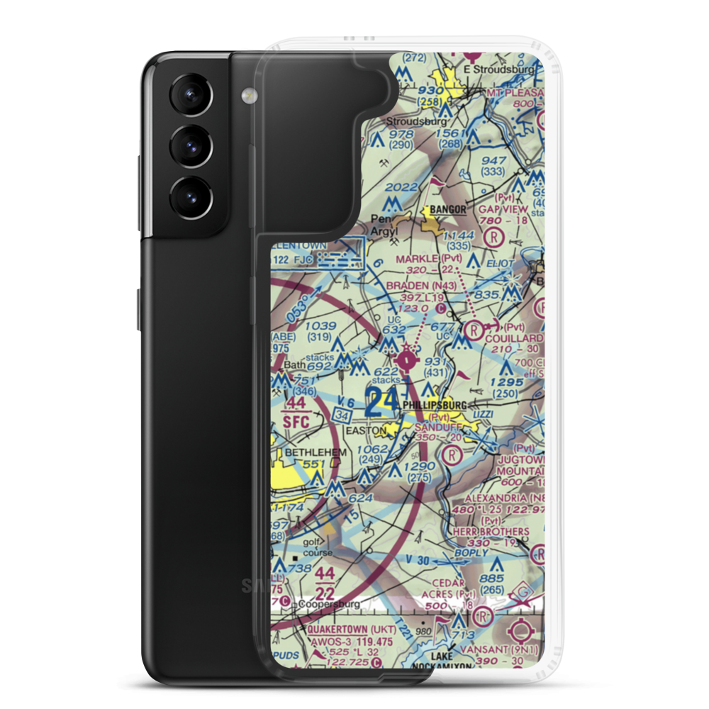 Braden Airpark (N43) VFR Sectional Samsung Case Samsung Galaxy S21 Plus model shown