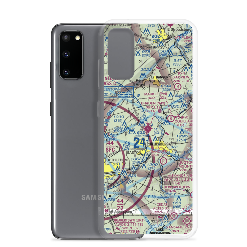 Braden Airpark (N43) VFR Sectional Samsung Case Samsung Galaxy S20 model shown