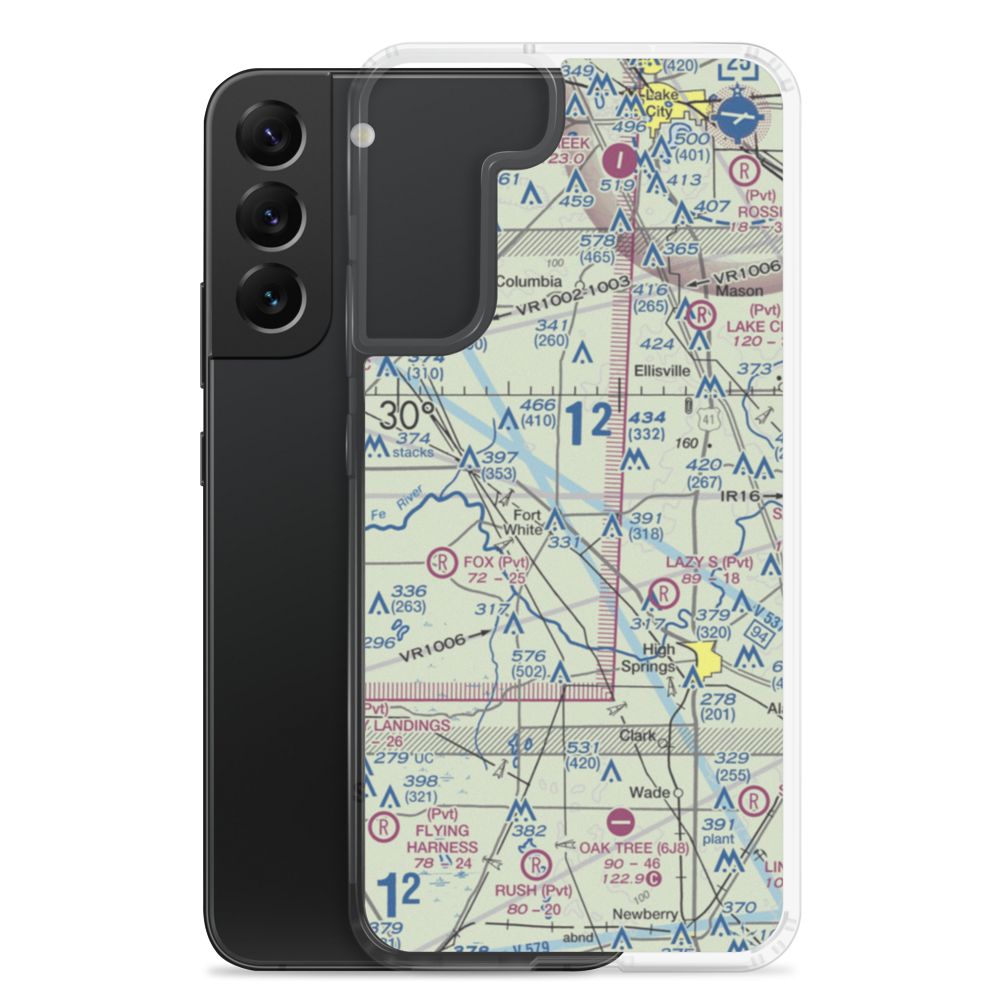 Bradley Airport (FD31) VFR Sectional Samsung Case Samsung Galaxy S22 Plus model shown