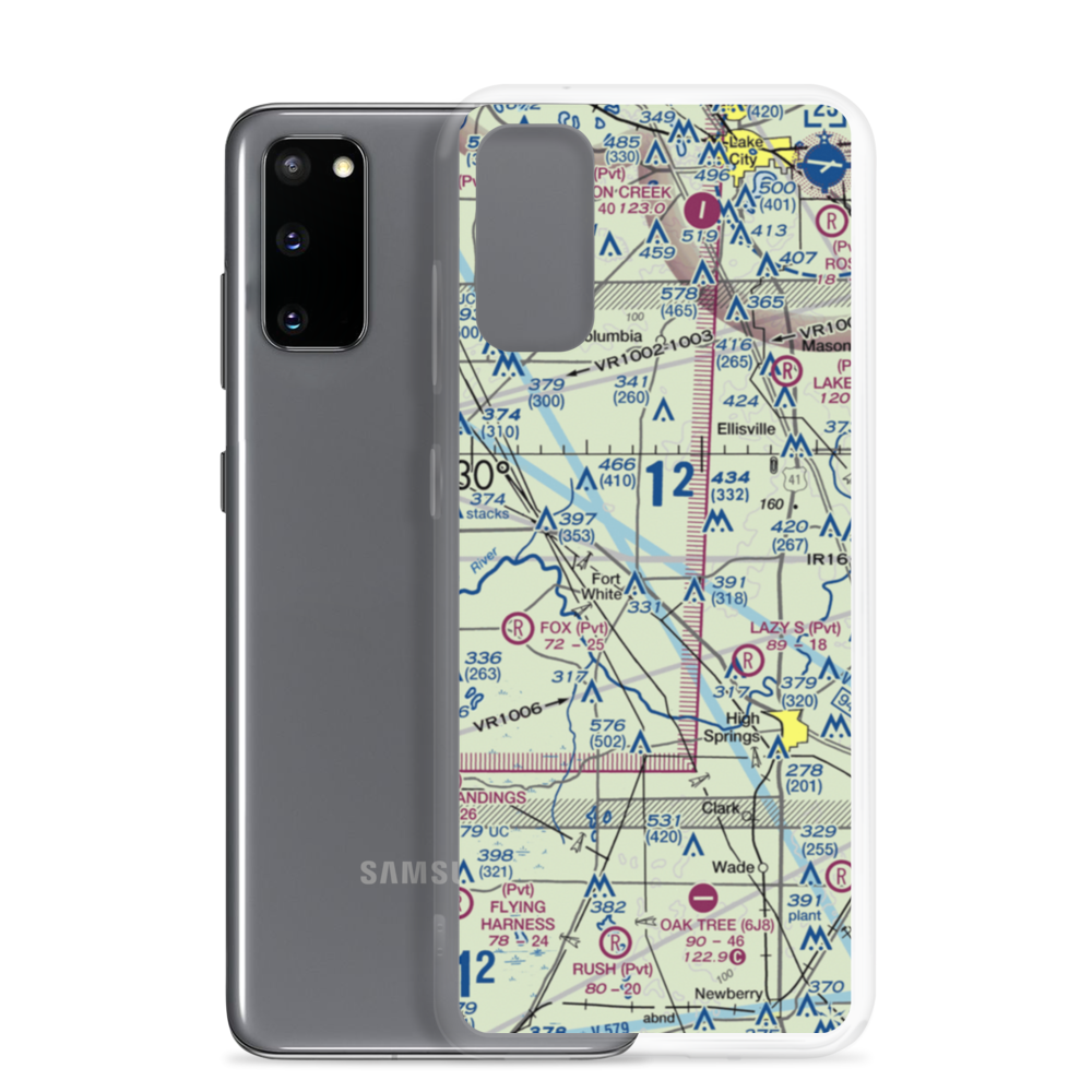 Bradley Airport (FD31) VFR Sectional Samsung Case Samsung Galaxy S20 model shown