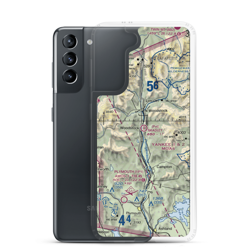Bradley Field (NH49) VFR Sectional Samsung Case Samsung Galaxy S21 model shown