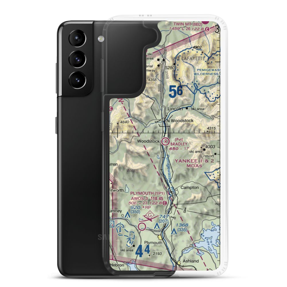 Bradley Field (NH49) VFR Sectional Samsung Case Samsung Galaxy S21 Plus model shown