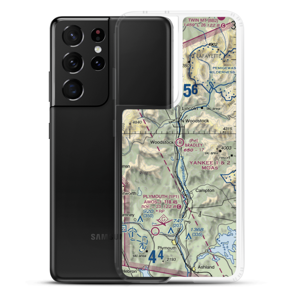 Bradley Field (NH49) VFR Sectional Samsung Case Samsung Galaxy S21 Ultra model shown