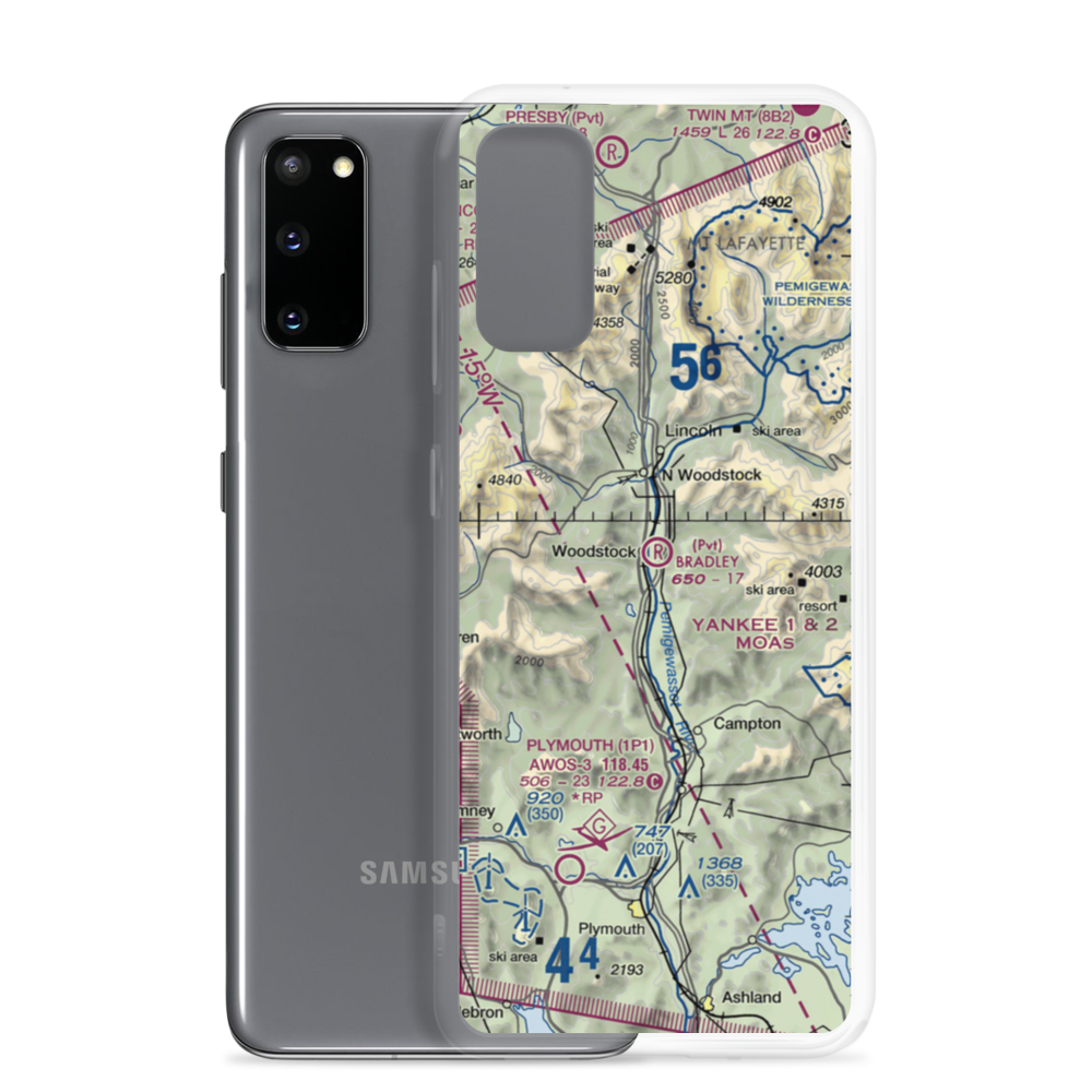 Bradley Field (NH49) VFR Sectional Samsung Case Samsung Galaxy S20 model shown