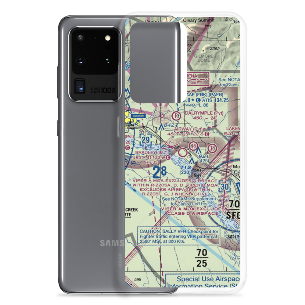 Bradley Sky-Ranch Airport (95Z) VFR Sectional Samsung Case Samsung Galaxy S20 Ultra model shown