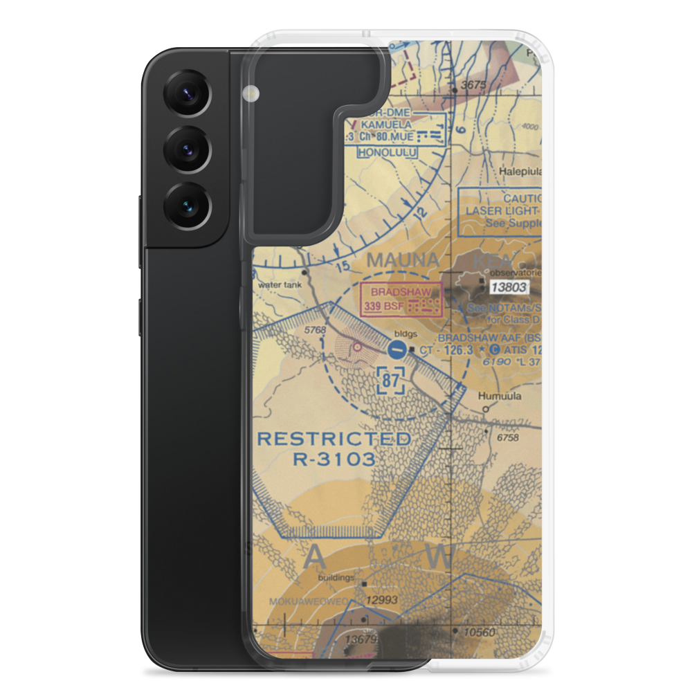 Bradshaw Army Airfield (BSF) VFR Sectional Samsung Case Samsung Galaxy S22 Plus model shown