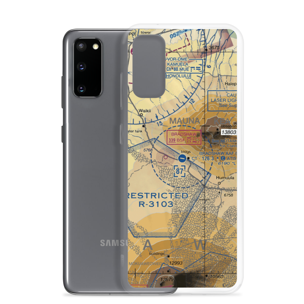 Bradshaw Army Airfield (BSF) VFR Sectional Samsung Case Samsung Galaxy S20 model shown