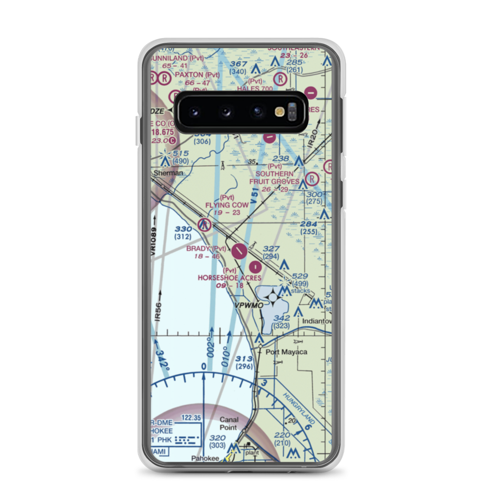 Brady Ranch Airport (80FD) VFR Sectional Samsung Case Samsung Galaxy S10 model shown