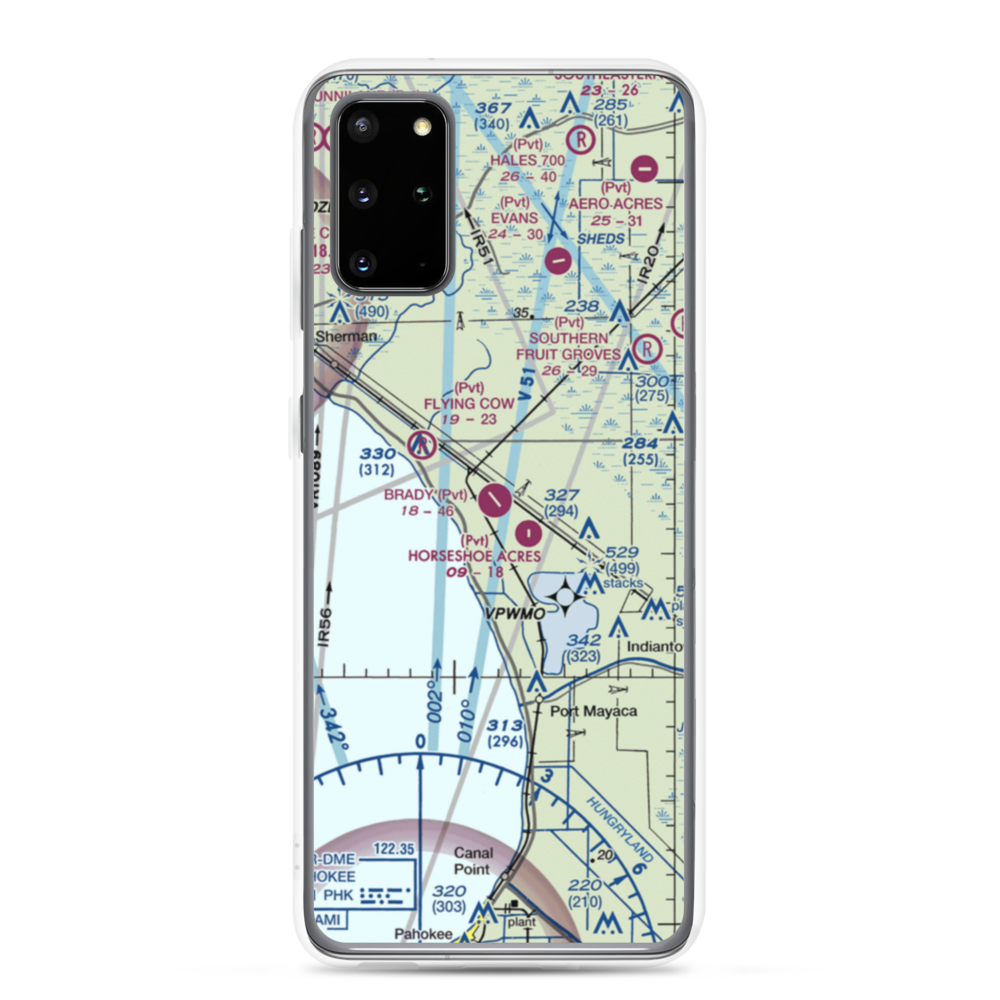 Brady Ranch Airport (80FD) VFR Sectional Samsung Case Samsung Galaxy S20 Plus model shown