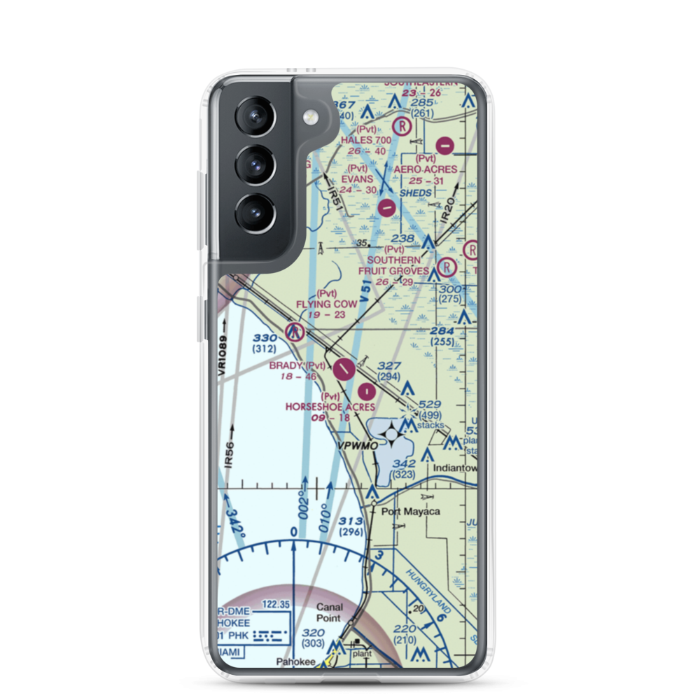 Brady Ranch Airport (80FD) VFR Sectional Samsung Case Samsung Galaxy S21 model shown