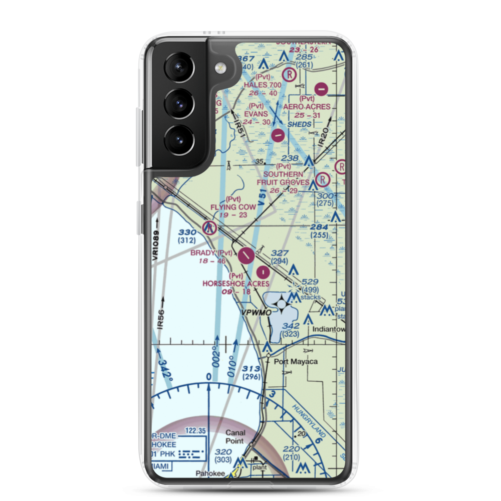 Brady Ranch Airport (80FD) VFR Sectional Samsung Case Samsung Galaxy S21 Plus model shown