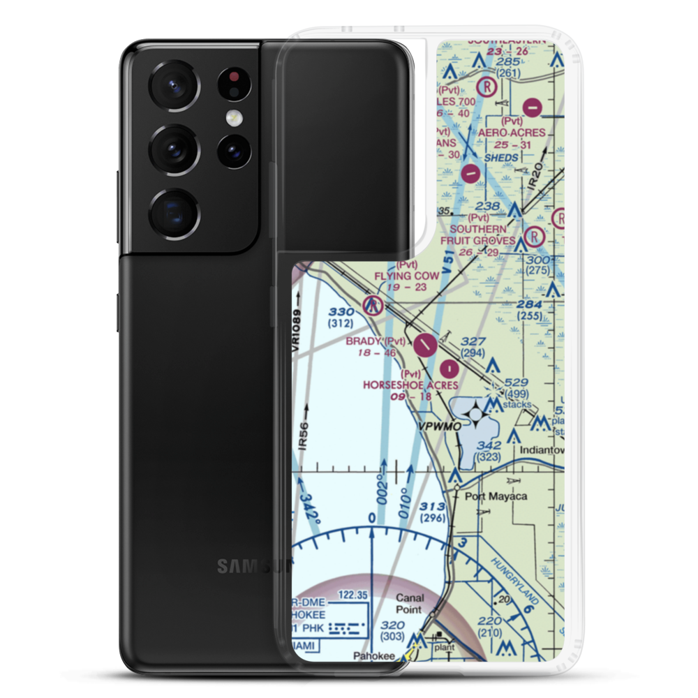 Brady Ranch Airport (80FD) VFR Sectional Samsung Case Samsung Galaxy S21 Ultra model shown