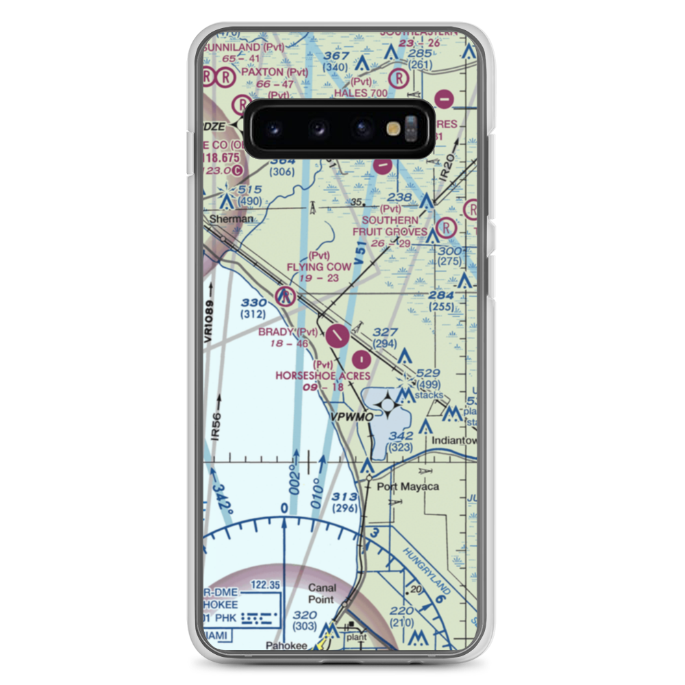 Brady Ranch Airport (80FD) VFR Sectional Samsung Case Samsung Galaxy S10+ model shown