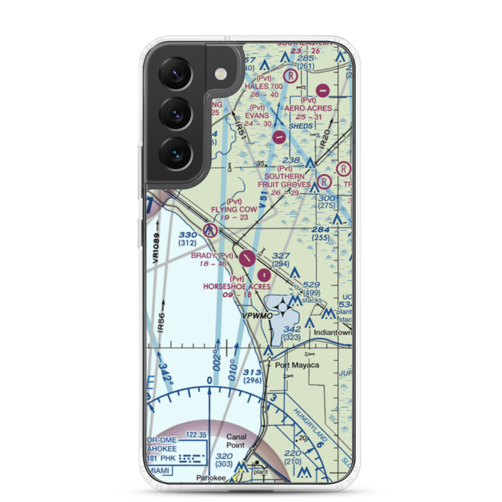 Brady Ranch Airport (80FD) VFR Sectional Samsung Case Samsung Galaxy S22 Plus model shown