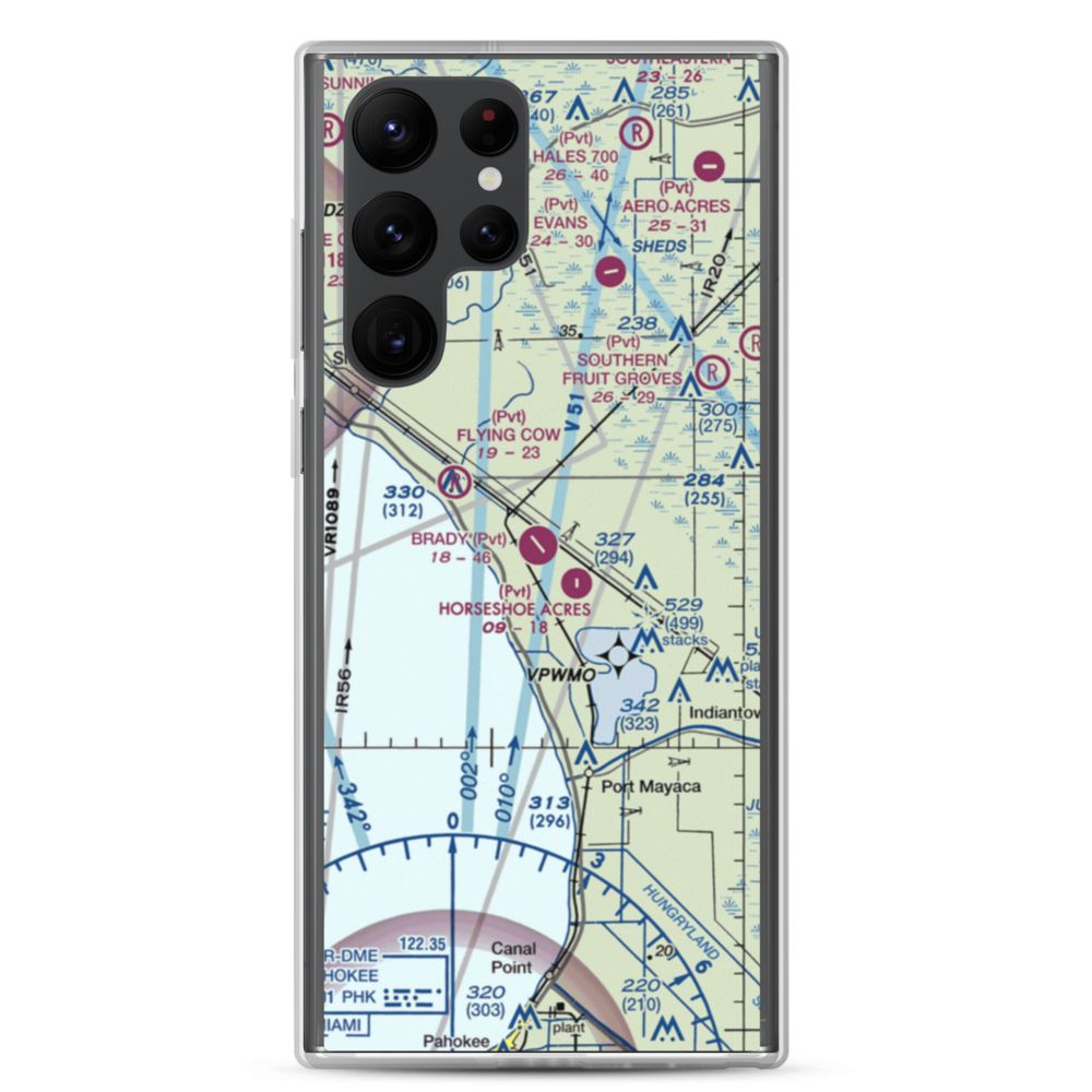 Brady Ranch Airport (80FD) VFR Sectional Samsung Case Samsung Galaxy S22 Ultra model shown