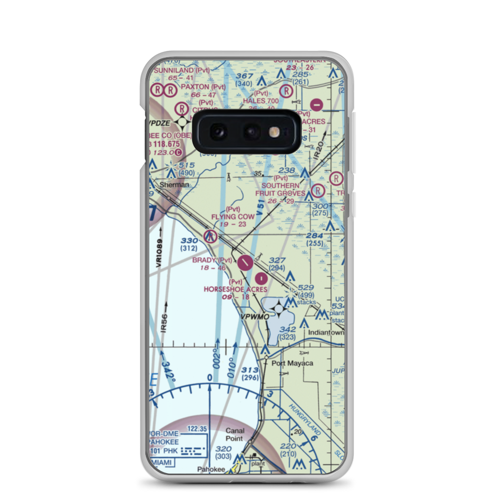 Brady Ranch Airport (80FD) VFR Sectional Samsung Case Samsung Galaxy S10e model shown