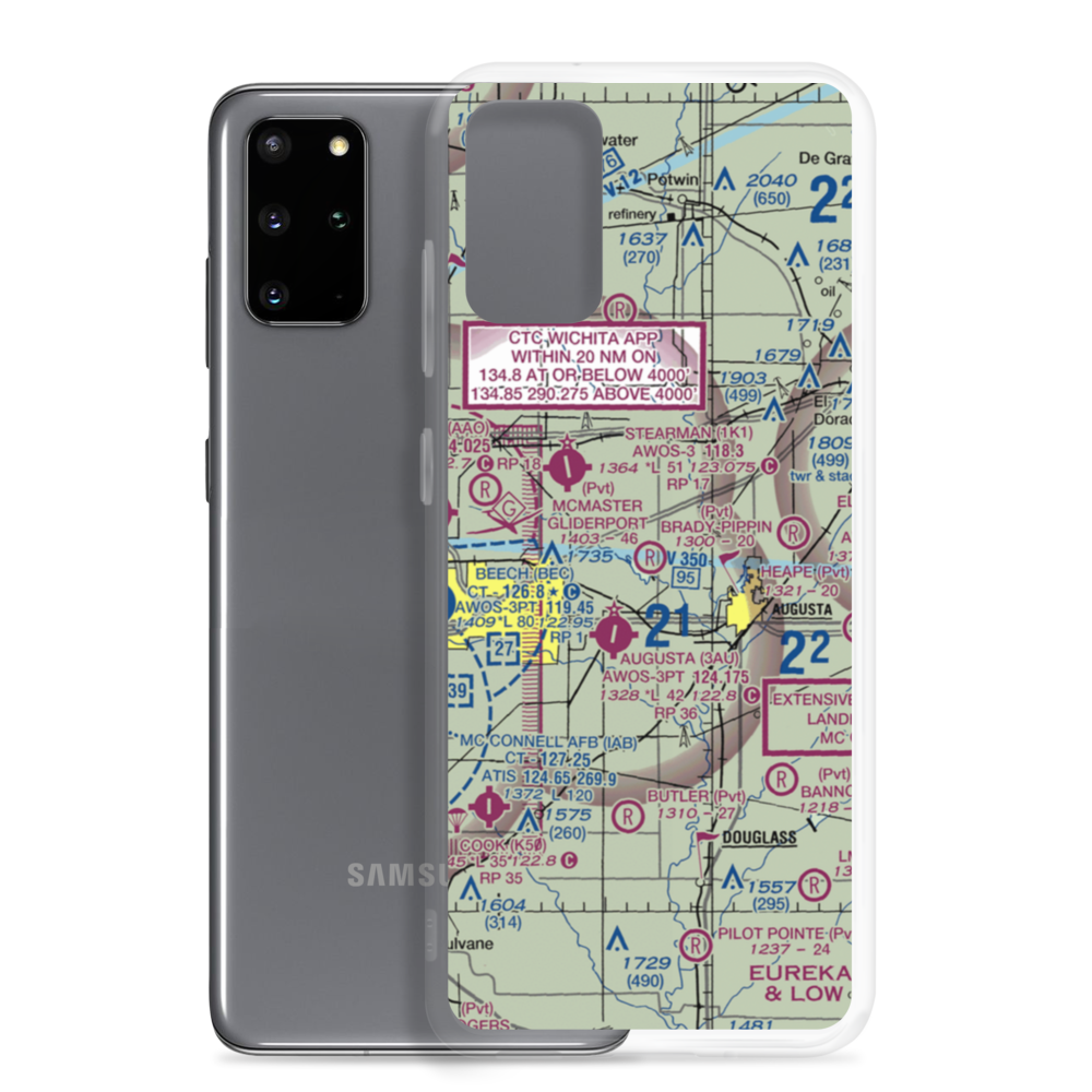 Brady-Pippin Airport (SN20) VFR Sectional Samsung Case Samsung Galaxy S20 Plus model shown