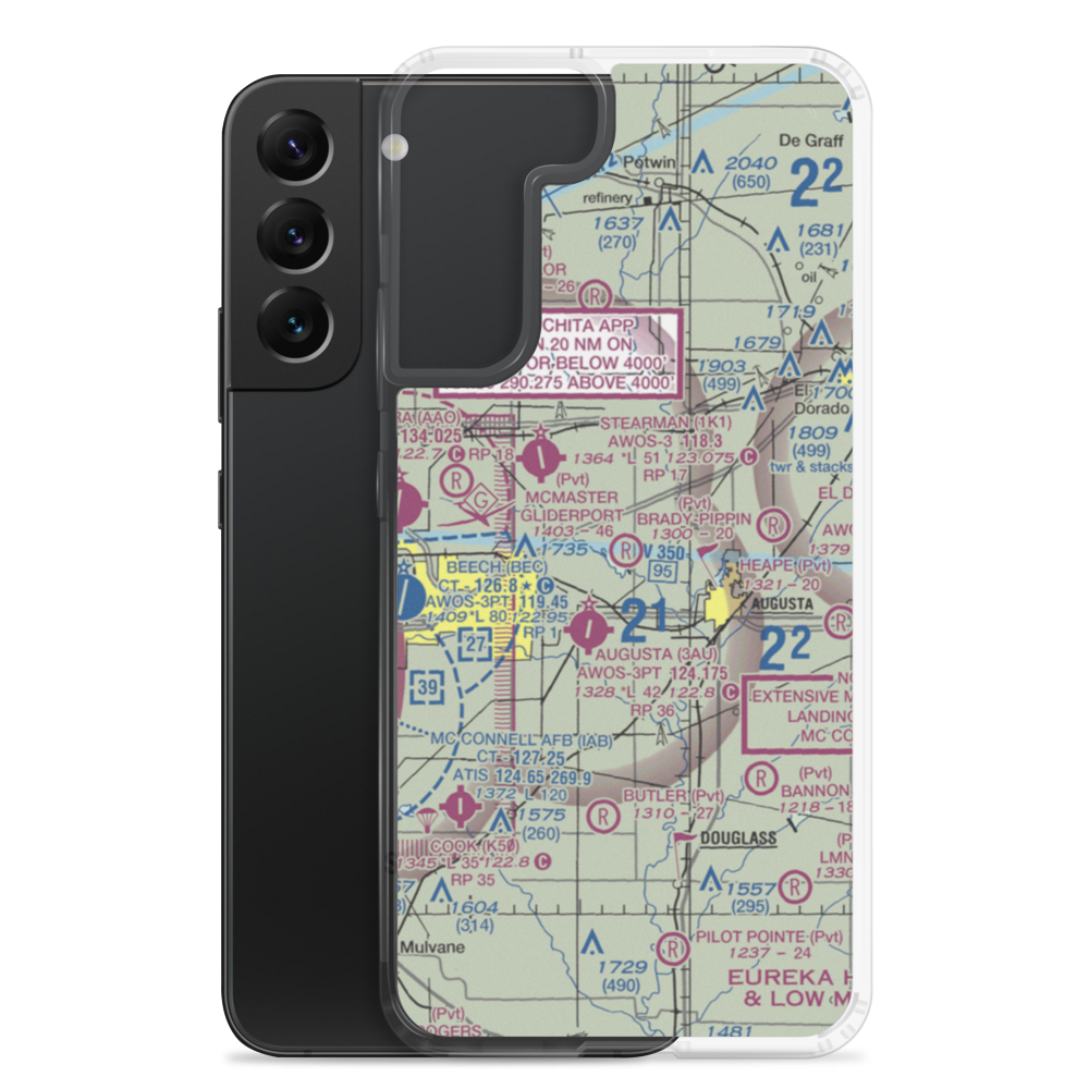 Brady-Pippin Airport (SN20) VFR Sectional Samsung Case Samsung Galaxy S22 Plus model shown