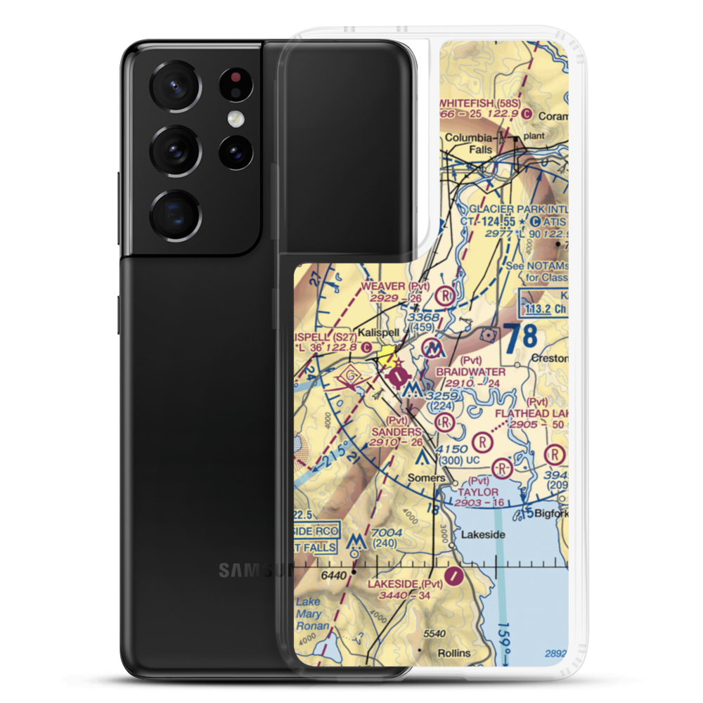 Braidwater Farm Airport (2MT2) VFR Sectional Samsung Case Samsung Galaxy S21 Ultra model shown
