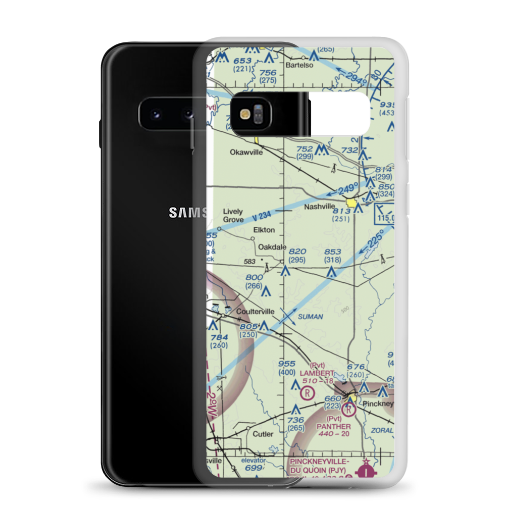 Brammeier Airport (7LL9) VFR Sectional Samsung Case Samsung Galaxy S10 model shown