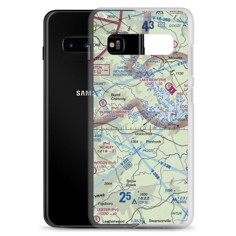 Brammer Seaplane Base (9VA7) VFR Sectional Samsung Case Samsung Galaxy S10+ model shown